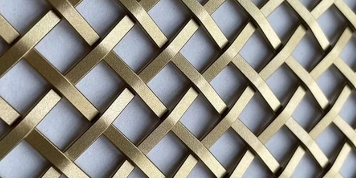 Architectural decorative metal mesh application